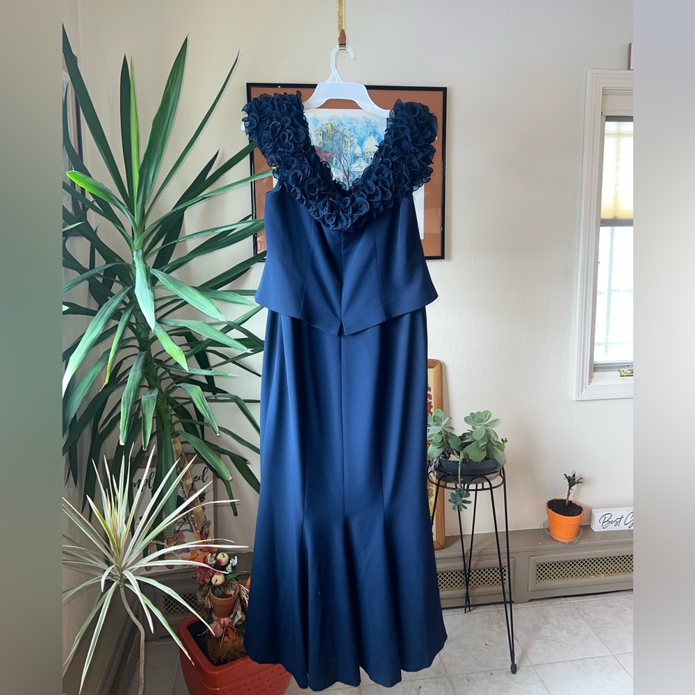 Elegant Navy Blue Dress